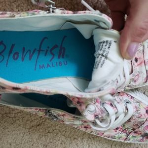 Blowfish floral tennis shoes